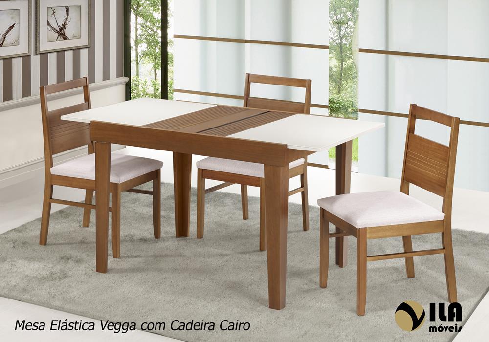 Mesa Elástica Vegga com Cadeira Cairo